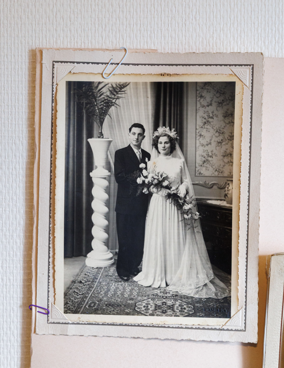 Photo de mariage de Simone et Albert Davière.